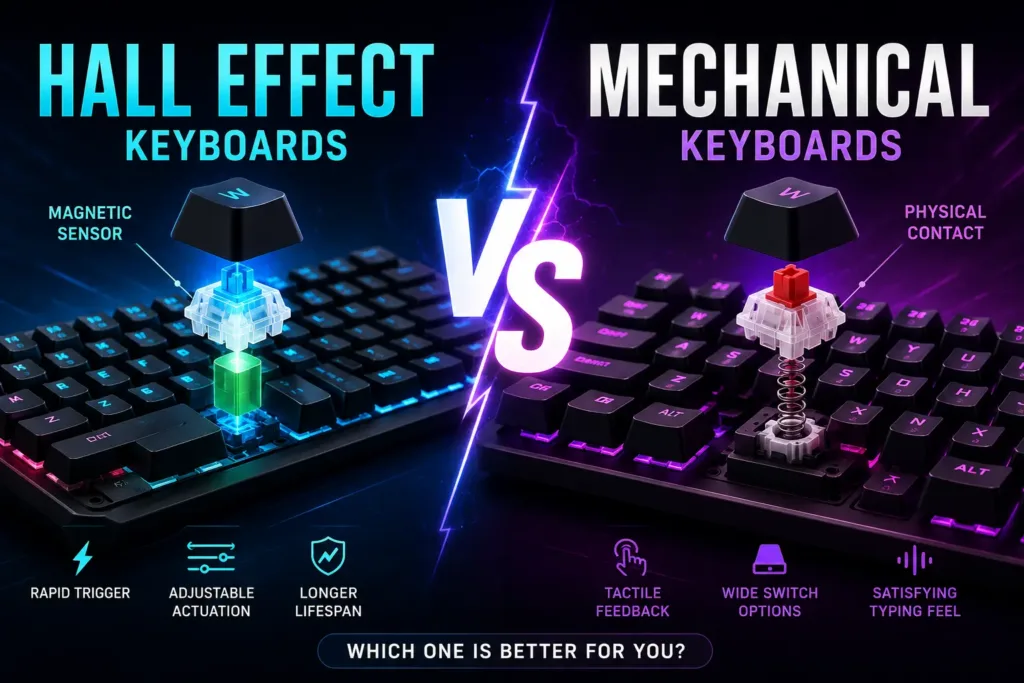 Hall Effect vs Mechanical Gaming Keyboard Comparison